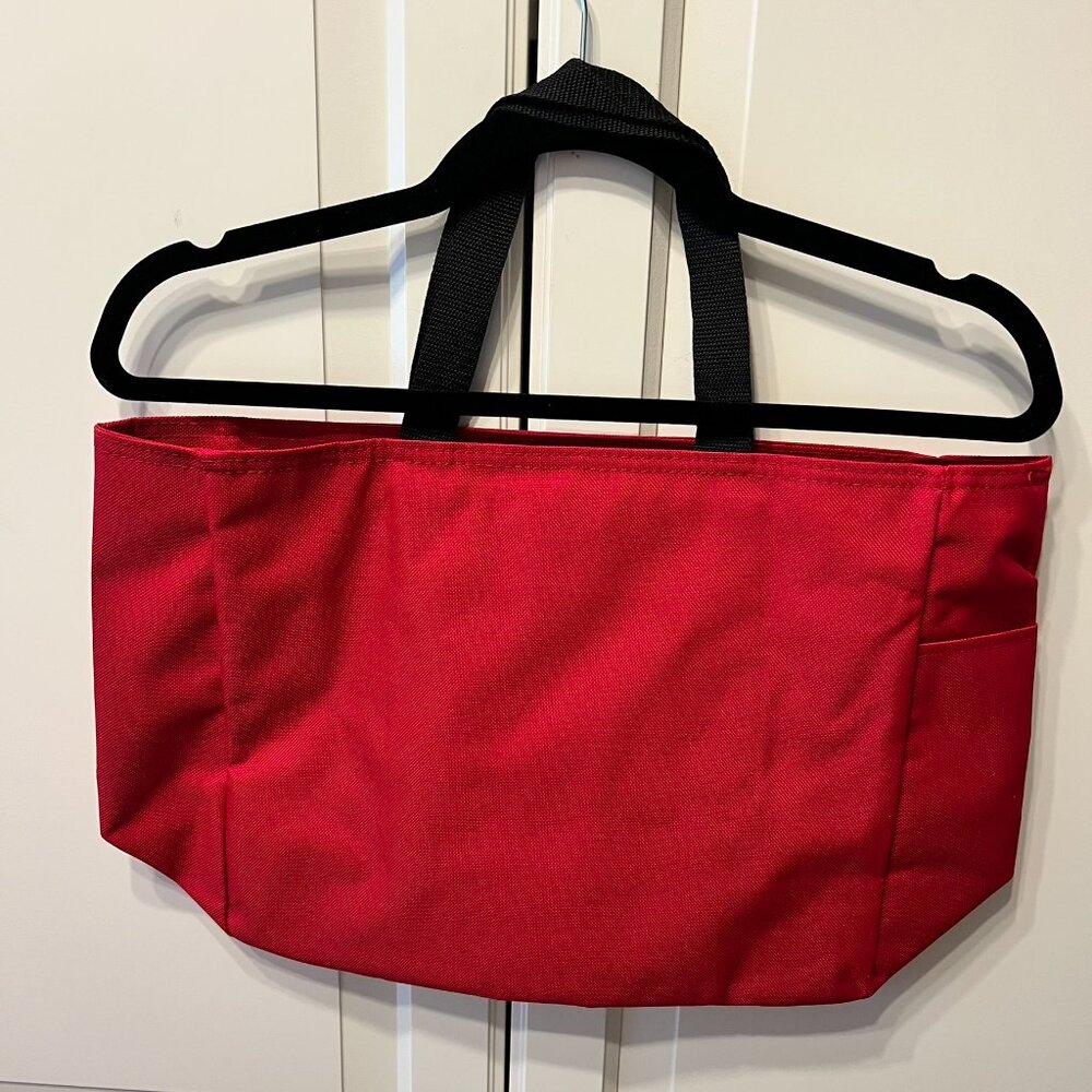 Disney Mickey Mouse Red Canvas ”Smith” Embroidered Tote Bag - VERY CUTE! - Picture 3 of 12